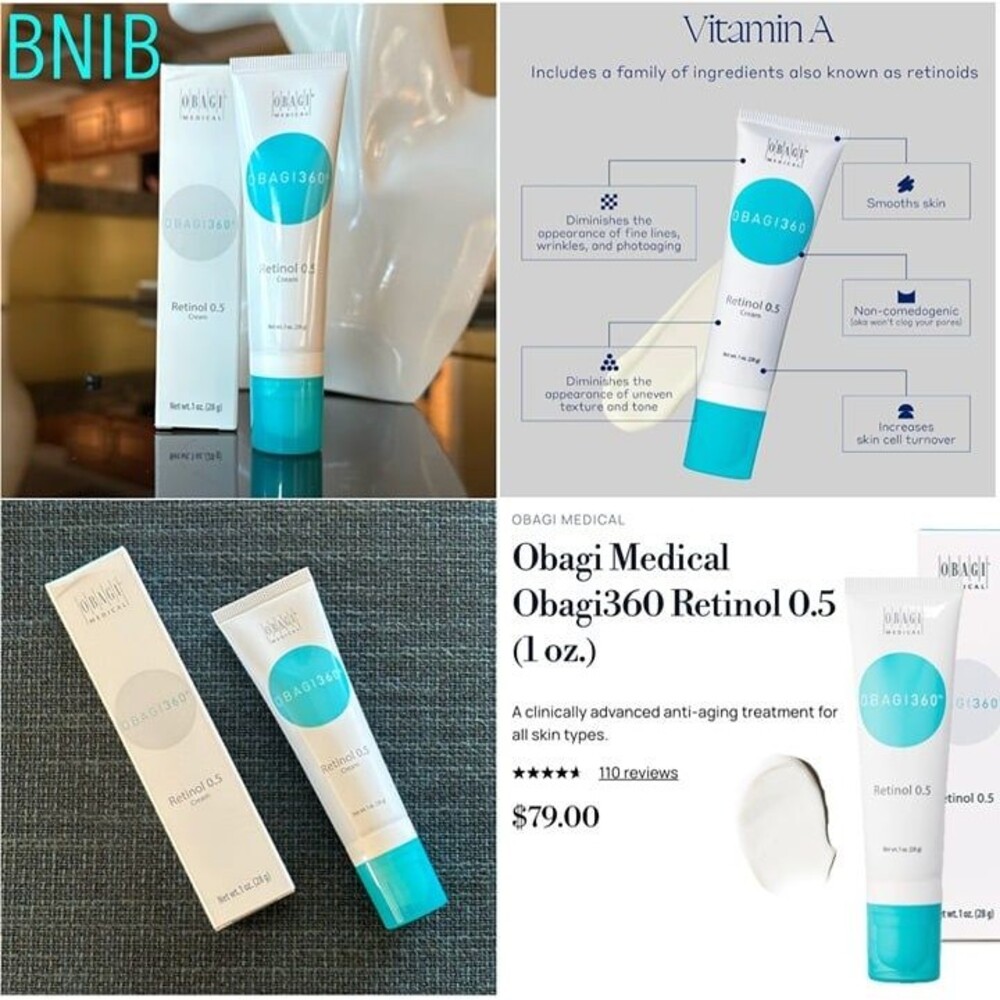 NIB Obagi Medical Obagi360 Retinol 0.5 Facial Cream Acne Antiaging Treatment